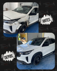 Reparo de funilaria e pintura em Suzano SP feito pela Art Car