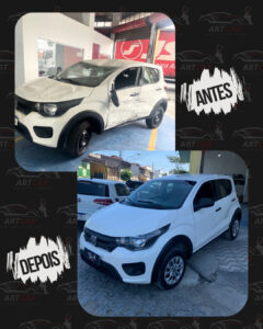 Reparo de funilaria e pintura em Suzano SP feito pela Art Car